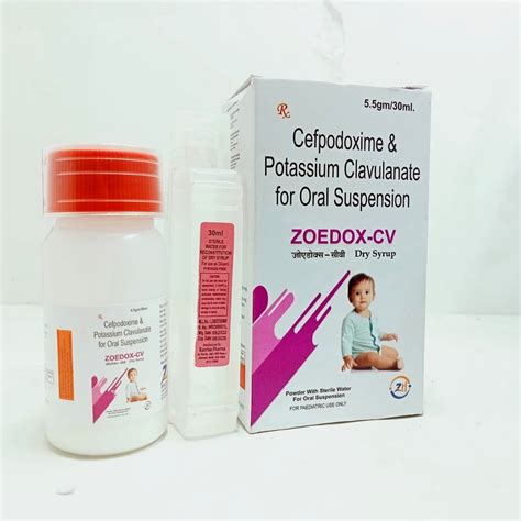 Zoedox Cv Cefpodoxime Mg Clavulanic Acid Mg At Rs Bottle In