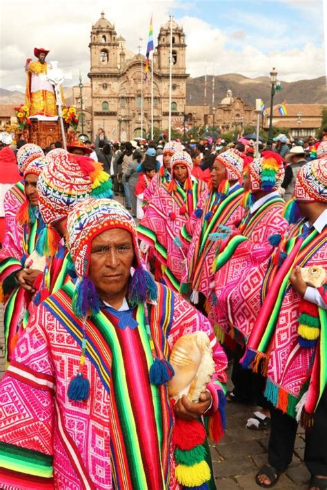 Peruvian festival stock image. Image of ollantaytambo, costumes - 758209