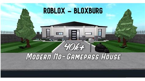 Roblox Bloxburg Modern No Gamepass House 40k Youtube