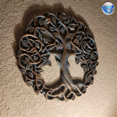 Tree Of Life Wall Plaque Decorative Celtic Garden Art Sculpture