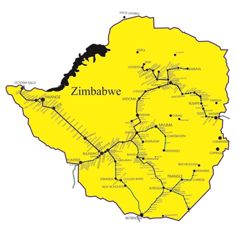 Network System National Railways Of Zimbabwe