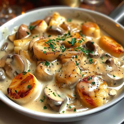 Blanquette De Saint Jacques Aux Champignons Recettes En Famille