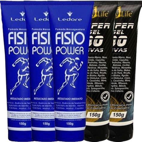 Kit Pomada Fisio Power G Super Gel Ervas G Bio