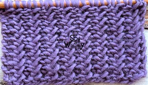 How To Knit A One Row Repeat Pattern With Knit Stitches Only