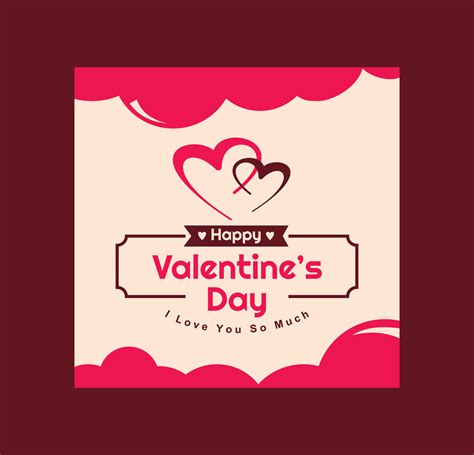 valentine card love 20022366 Vector Art at Vecteezy