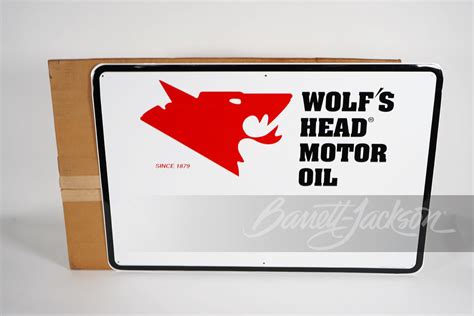 Wolf S Head Motor Oil Tin Sign