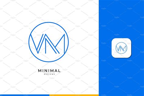 Monogram icon logo VM | Branding & Logo Templates ~ Creative Market