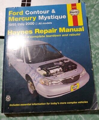 Ford Contour Mercury Mystique Haynes Car Repair Manual