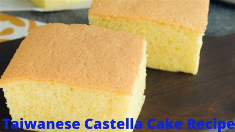 Taiwanese Castella Cake Recipe Jiggly And Fluffy Sponge Cake Calgary Youtube