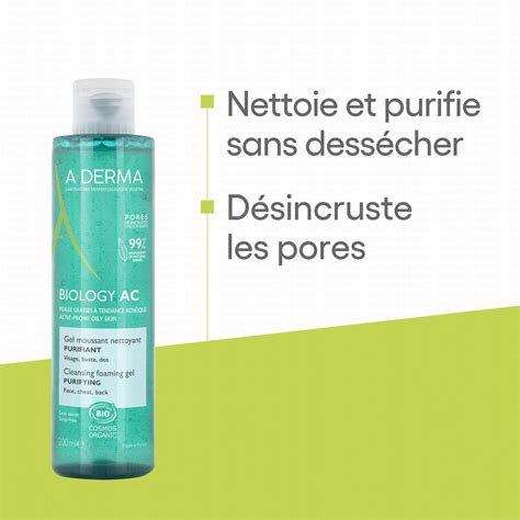 A DERMA Biology AC Gel Moussant Nettoyant Bio Parapharmacie Prado