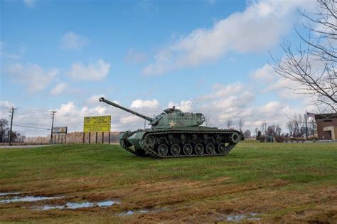 M48 Patton Army Tank En La Exhibición Foto de archivo editorial