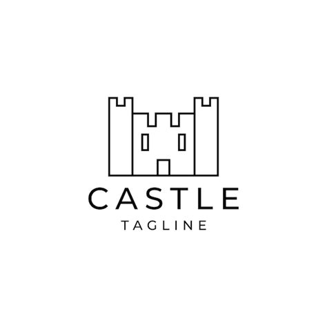 Plantilla De Dise O De Icono De Logotipo De Castillo Vector Premium