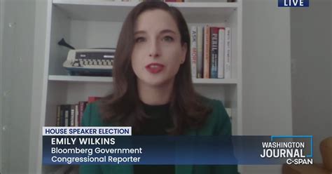 Emily Wilkins on the House Speaker Election | C-SPAN.org