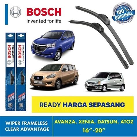 Jual Wiper Blade Avanza Xenia Atoz Bosch Frameless Advantage Asli