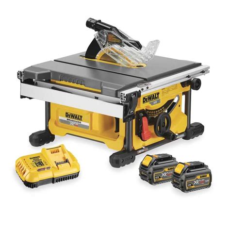 Dewalt 54v Cordless Table Saw Kit 210mm 5800rpm With 2x 60 Ah Flexvolt Li Ion Batteries