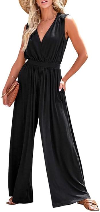 Amazon Dokotoo Sleeveless Jumpsuit V Neck Elegant For Womens