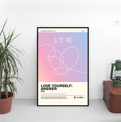 Love Yourself Answer Album Poster Bts Album Art Poster Print Wall Art Home Decor Etsy