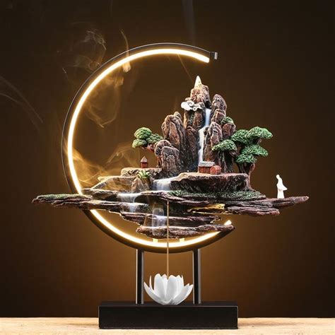 Incense Holder Waterfall Censer Decorative Art Incense Burner Holder