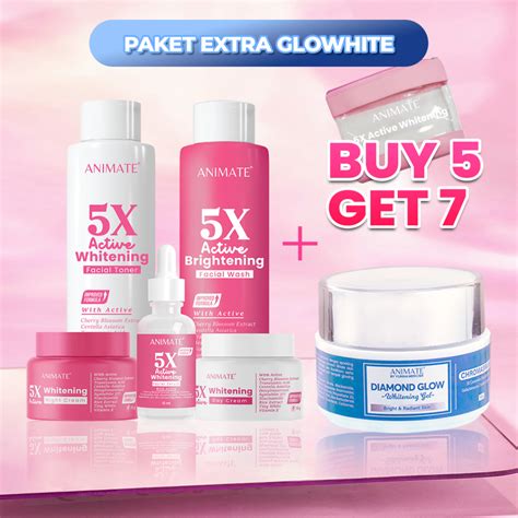 Jual Animate Paket Extra Glowhite Animate X Active Whitening Series