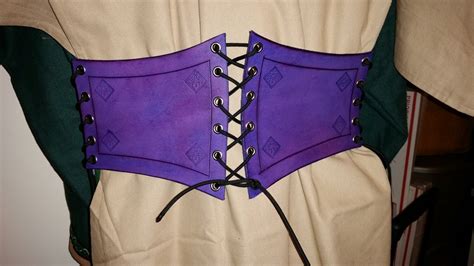 Leather Waist Cincher Wide Belt 4 Panel Etsy