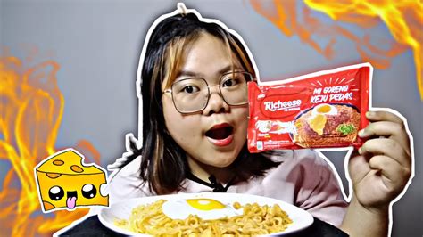 Mukbang Mie Richeese Level Mukbang Asmr Youtube