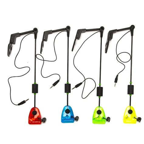 4Pcs Fishing Swingers Set Kit Fishing Bite Alarm Indicators In Zipped