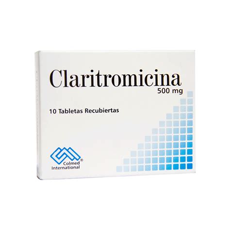 Claritromicina 500 Mg Caja X 10 Tabletas Muy Bacano