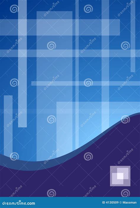 Blue Squares Background Portrait Stock Illustration Illustration Of