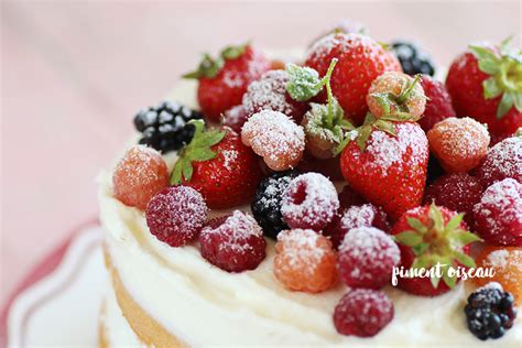 Naked Cake Aux Fruits Rouges PIMENT OISEAU