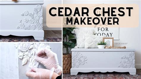 Cedar Chest Makeover Using Redesign Decor Moulds YouTube