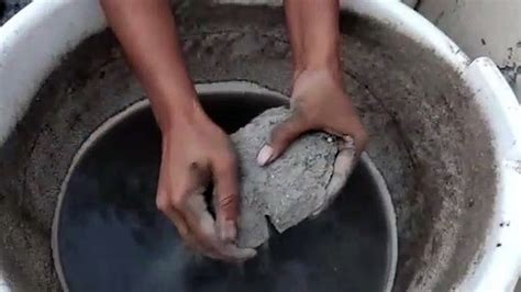 Messy Gritty Sand Cement Chunks Water Crumble Cr Sa Asmr Video