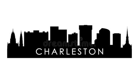 Charleston Skyline Silhouette. Stock Vector - Illustration of concept ...