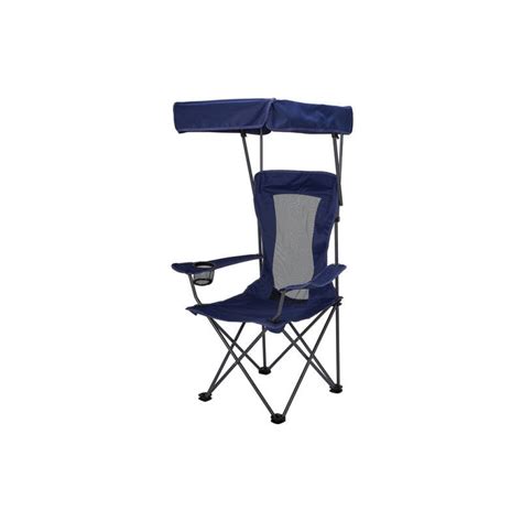 Folding Camp Chair With Sun Shade Canopy