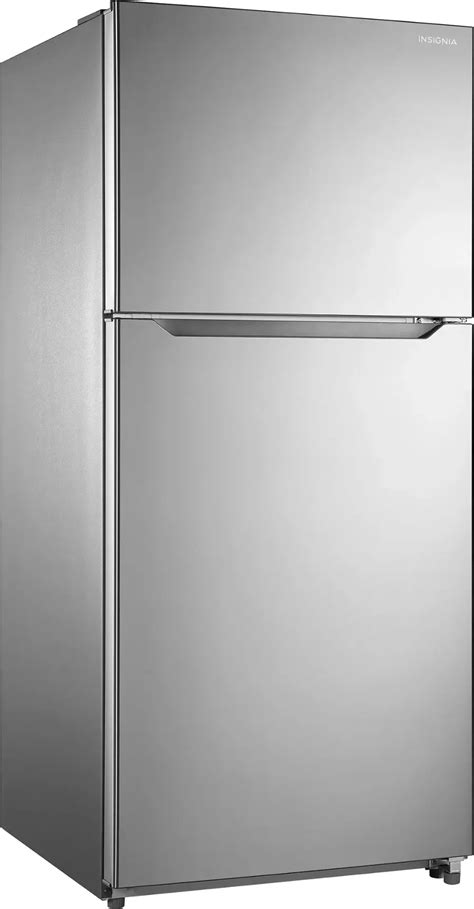 Insignia™ 18 Cu Ft Top Freezer Refrigerator With Energy Star Certification Stainless Steel Ns