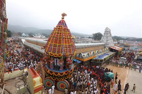 Procession Of Rathotsavam In Tirumala On The 8th Day Tirumala Updates