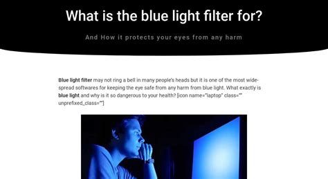 What is the blue light filter for? | IrisTech