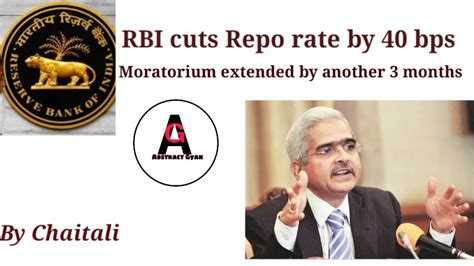 Why Rbi Cut Repo Rate By Bps Why Moratorium Extented For Months