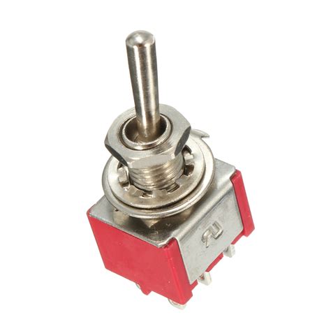 Red Toggle Switch Dpdt On Off On Pins Position A Vac A Vac