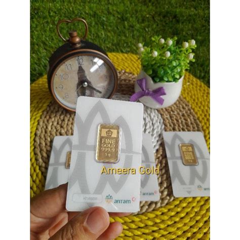 Jual Antam 5 Gram Emas Murni 24 Karat Shopee Indonesia