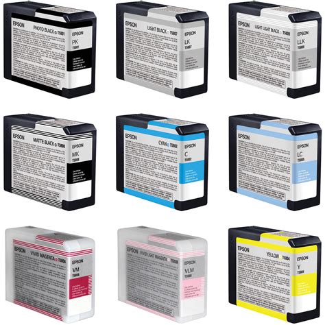 Epson Ultrachrome K Cartridge Ink Set For Stylus Pro