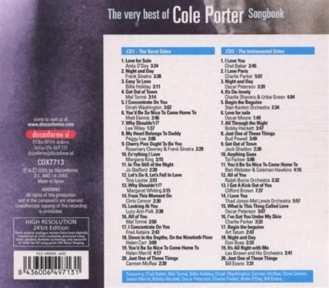 Film Music Site The Very Best Of Cole Porter Soundtrack Various