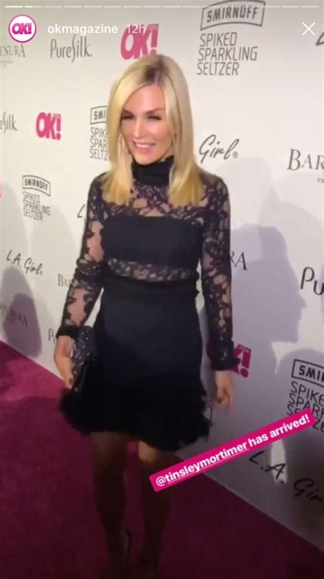 Tinsley Mortimer S Black Lace Long Sleeve Dress Big Blonde Hair