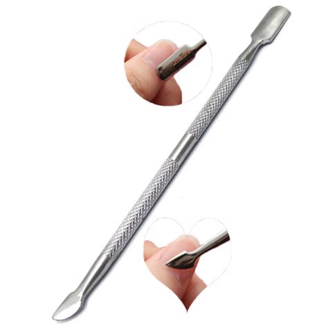 Pc Silver Stainless Steel Nail Cuticle Spoon Pusher Remover Cutter