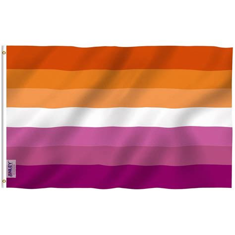 Anley Fly Breeze 3x5 Foot Lesbian Pride Flag Vivid Color And Uv Fade