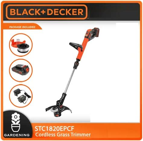 Black Decker V Cordless Grass Trimmer Edger Battery Furniture