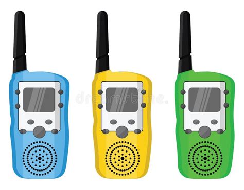 walkie talkie  kids icon stock vector illustration  white hand