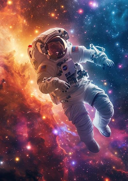 Premium Photo | A space astronaut floating wallpaper