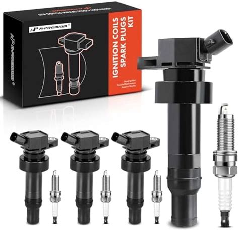 A Premium Set Of Ignition Coil Pack And Iridium Spark Plugs