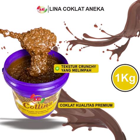 Jual Pasta Coklat Collins Choco Crunchy Kg Shopee Indonesia