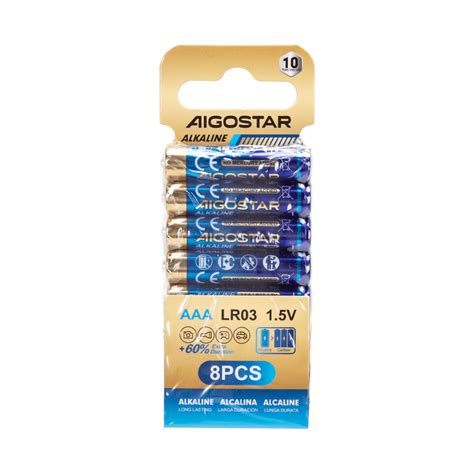 Batterie Aigostar Aaa Ministilo V Confezione Da Pile Alcaline